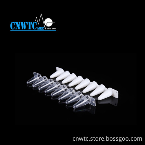 Optical Micro 8-Well PCR Tubes (0.1ml, 0.2ml) with QPCR Cap